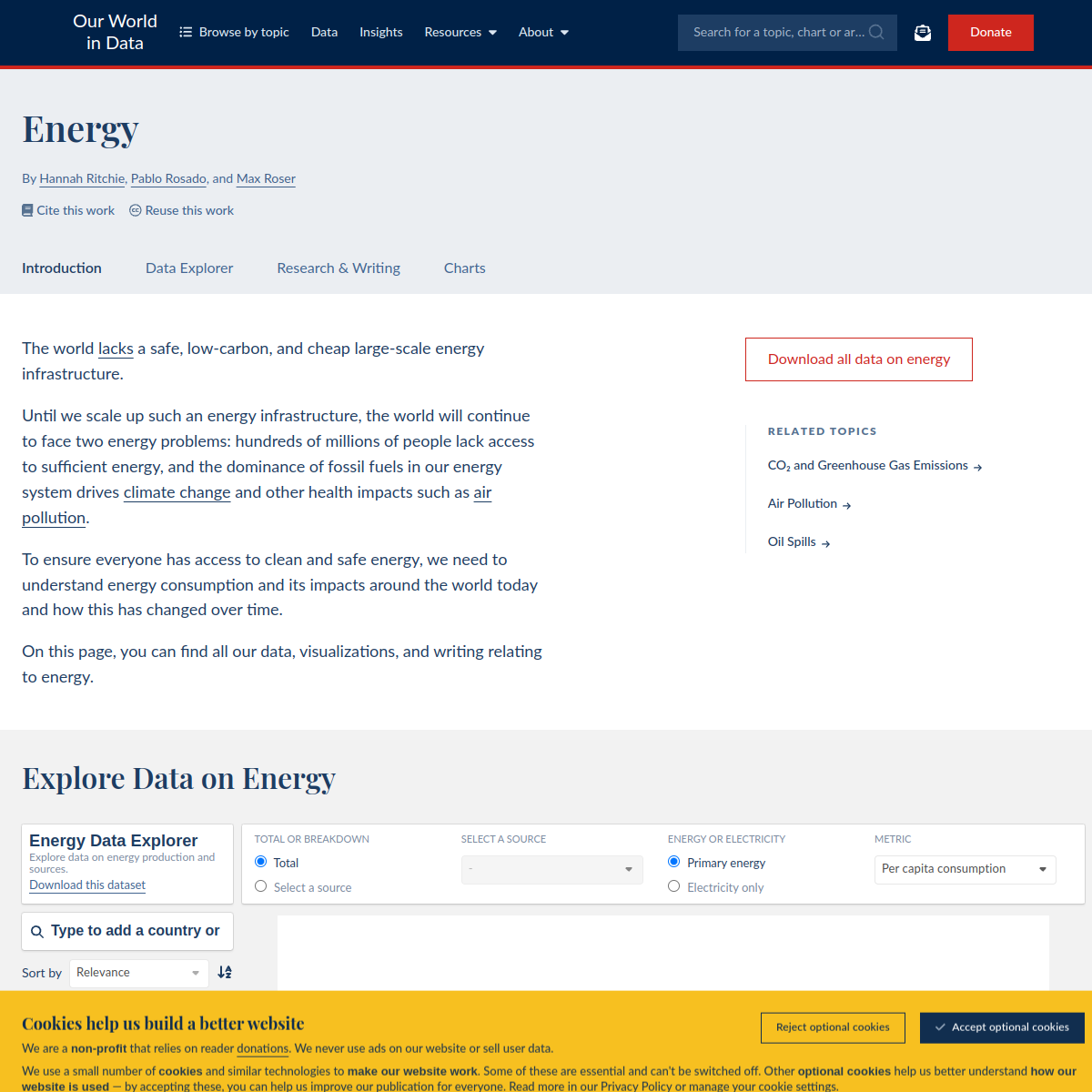 Our World in Data Energy