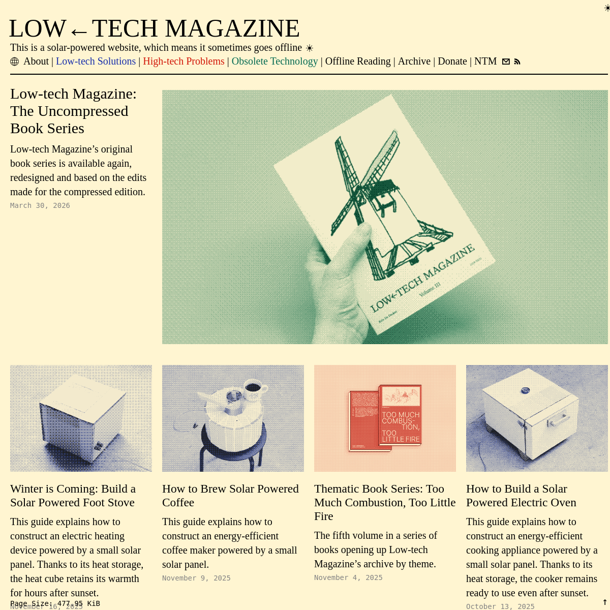 Solar Low Tech Magazine