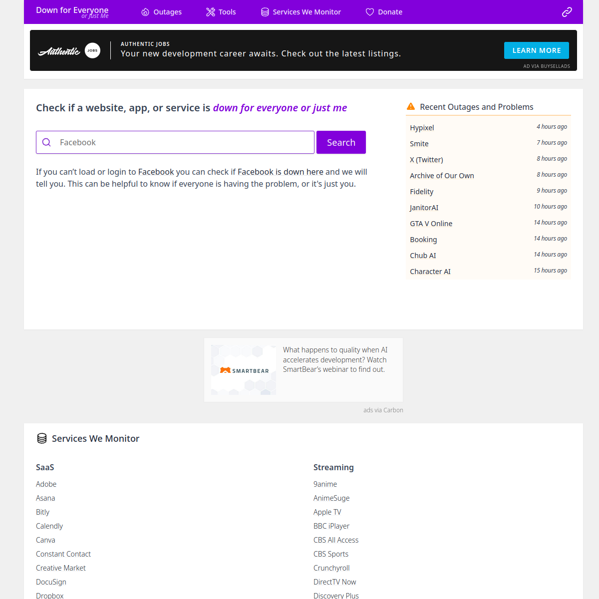 Down For Everyone Or Just Me