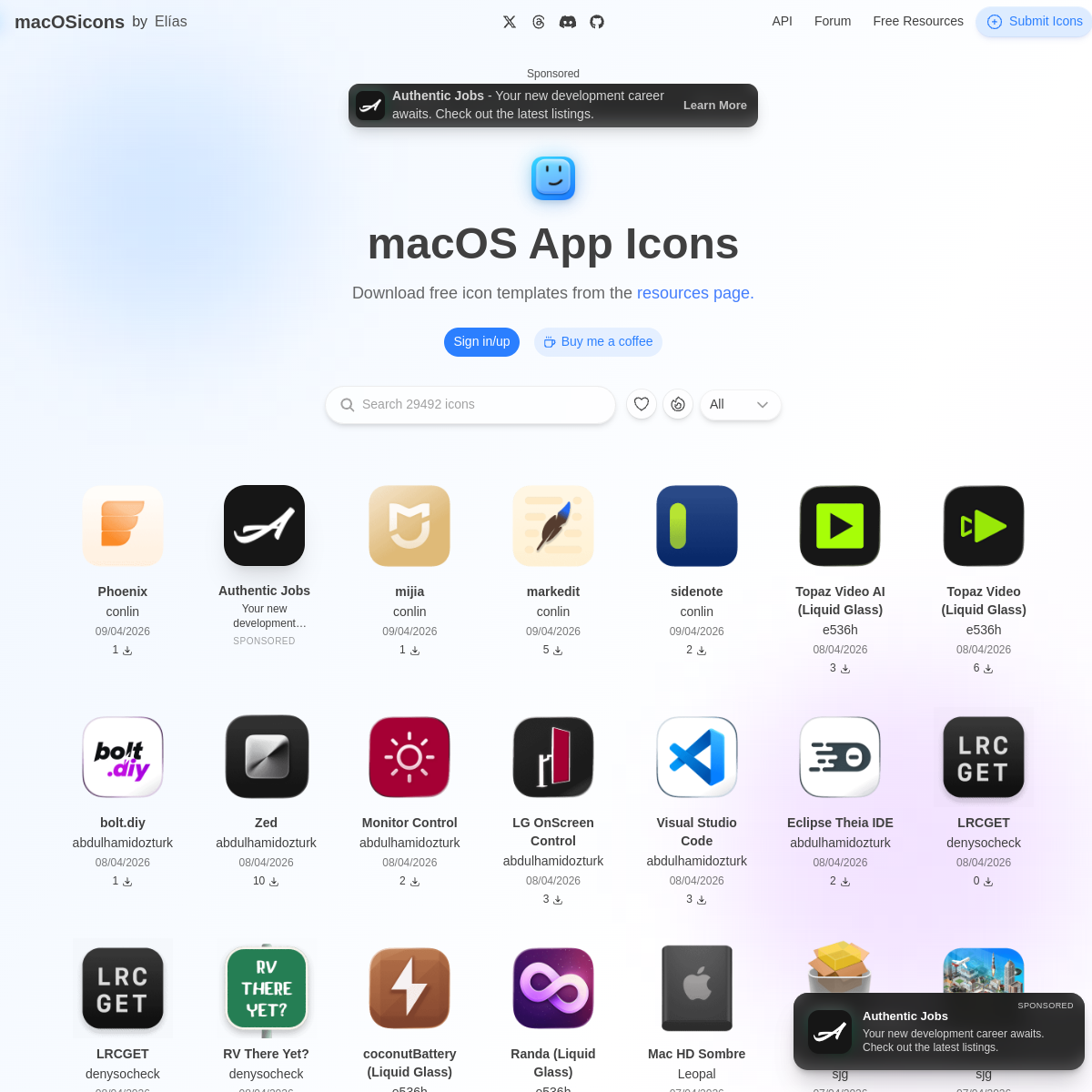 Mac OS Icons