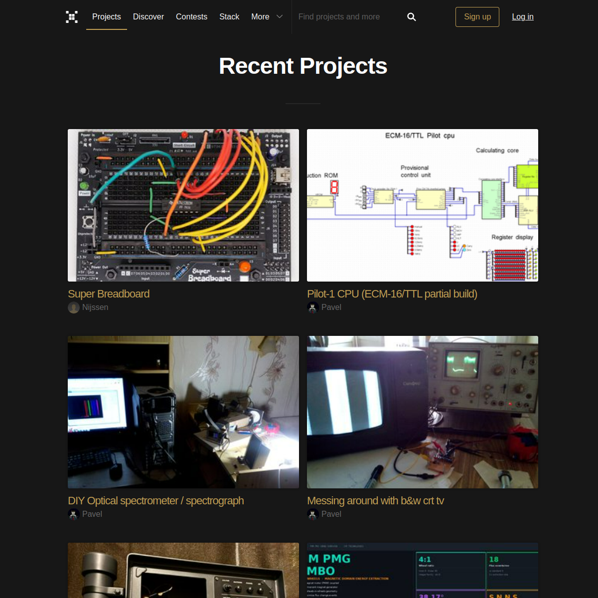 Hackaday.io Projects
