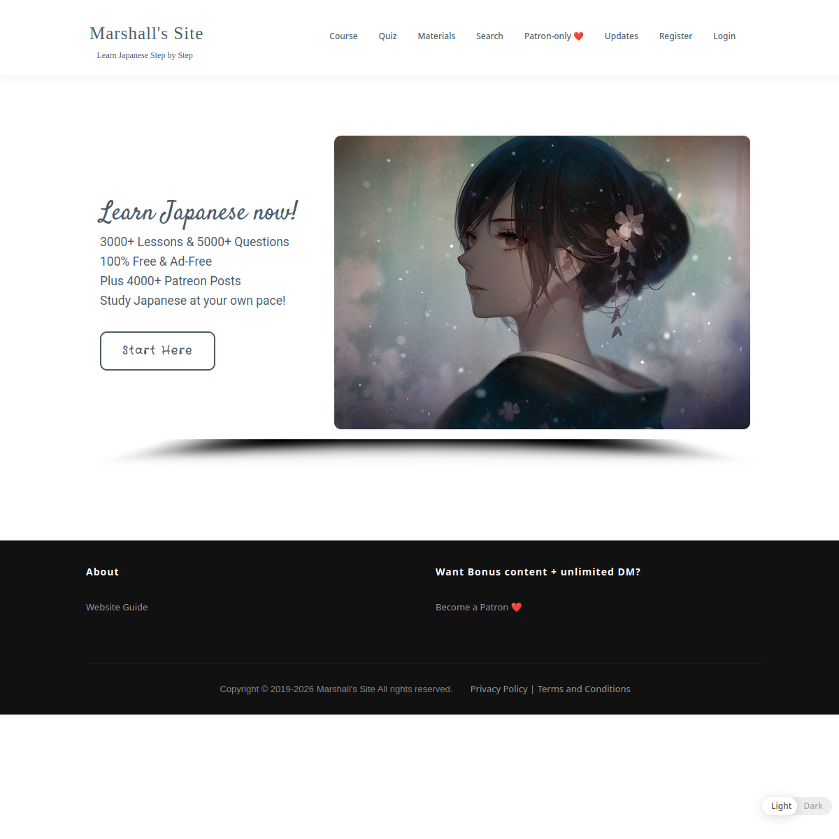 Marshall's Site - Japanese lessons