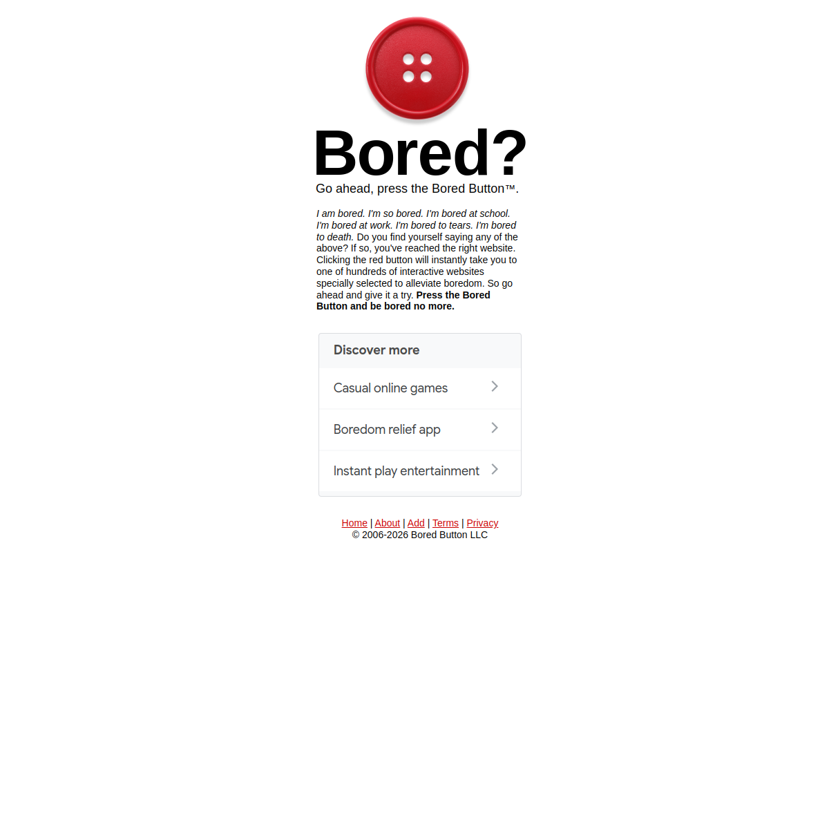 Bored Button