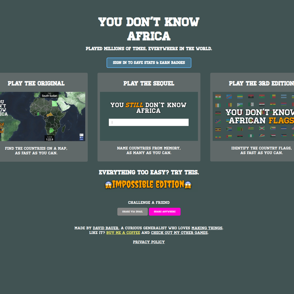 You Don’t Know Africa