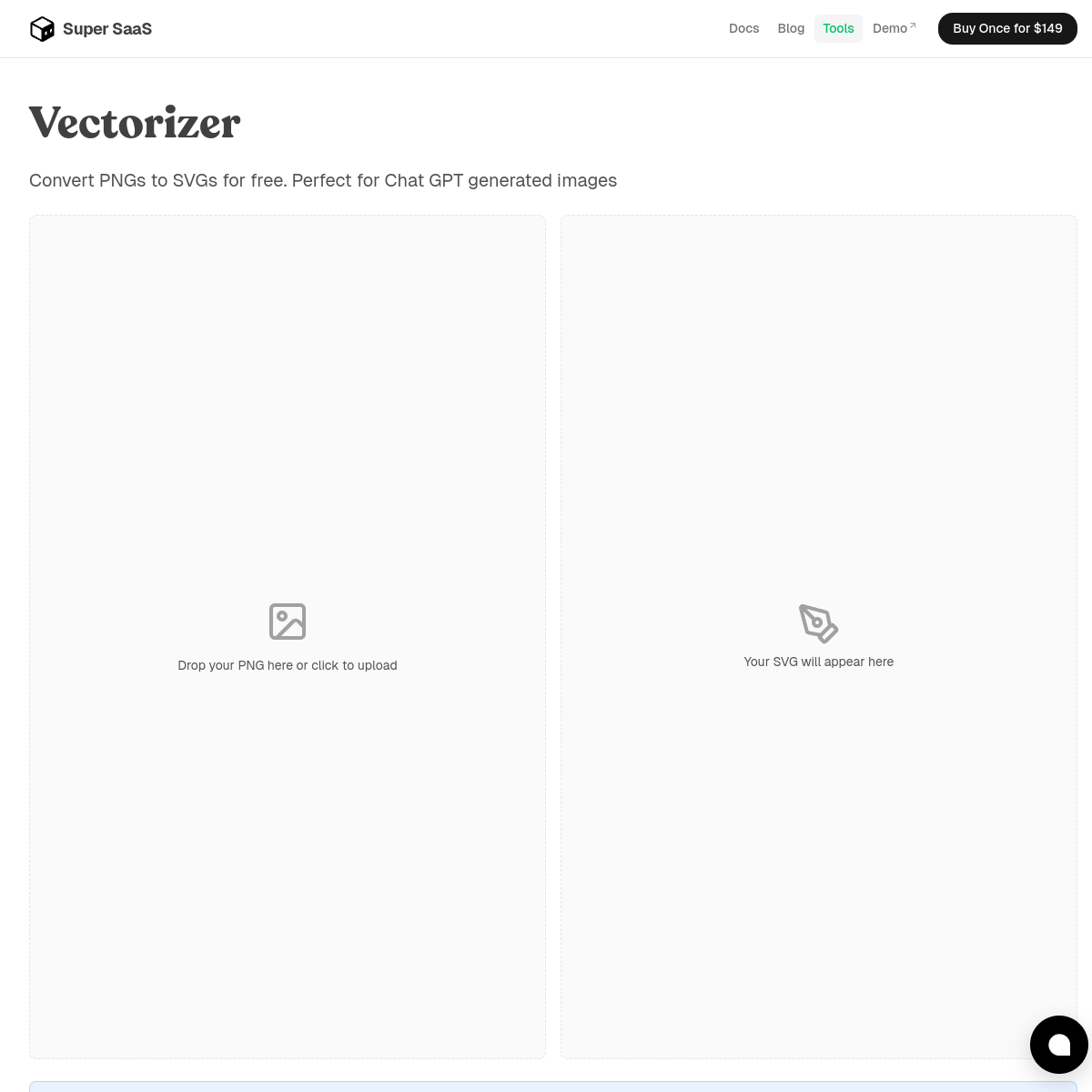 Vectorizer by SuperSaaS